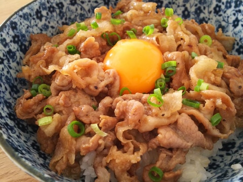 10分で夕飯完成☆月見豚丼☆